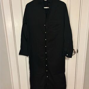 Frank & Eileen Rory Dress, Black Denim, Size Small, NWOT